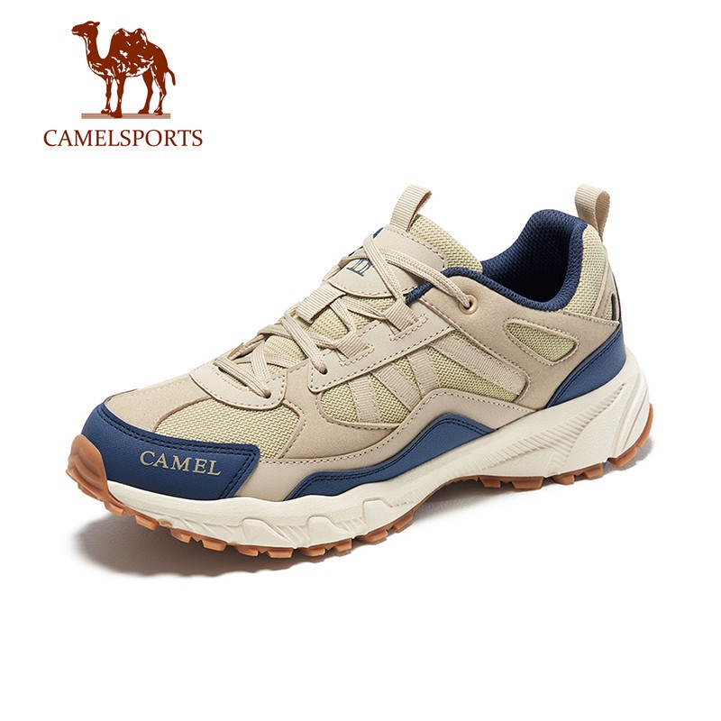 CAMEL SPORTS Nam Giày Đi Bộ Đường Dài Da Chống Thấm Nước Người Giày Chống Trơn Trượt Nam 2023 Mới Ngoài Trời Chịu Mài Mòn Huấn Luyện