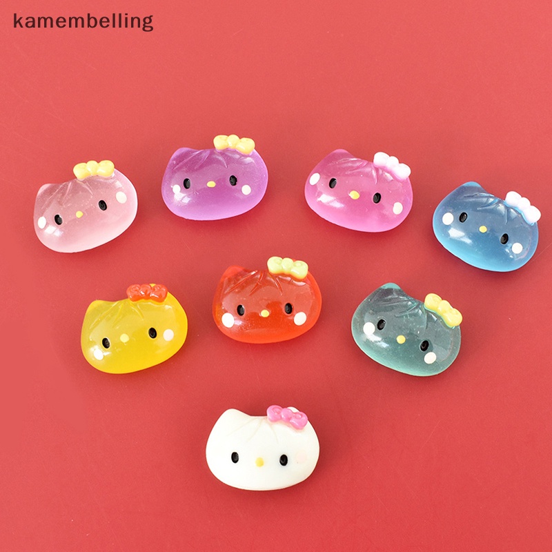 Set 10 Tượng Mèo Mini Bằng Nhựa Phát Quang Trang Trí Scrapbook