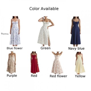Đầm midi cột dây phong cách bohemian thời trang đi biển mùa hè cho nữ