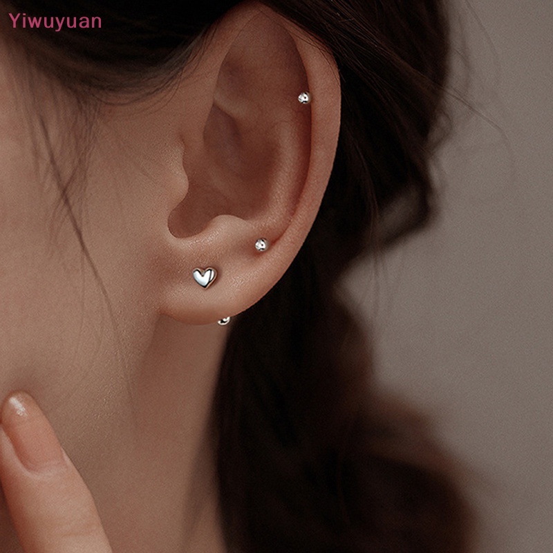 1 Đôi Khuyên Tai Hình Trái Tim Xoắn Ốc Cho Nữ