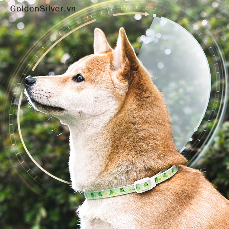 Vòng Cổ Màu Vàng Bạc Chống Bọ Chét Có Thể Điều Chỉnh Cho Thú Cưng