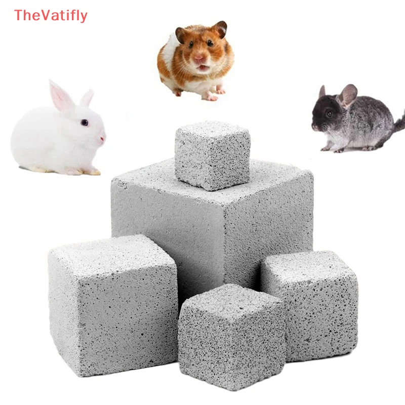 [Thevalifly] Đá Khoáng Chất Tự Nhiên Đồ Chơi Gặm Nhắm Chăm Sóc Thú Cưng