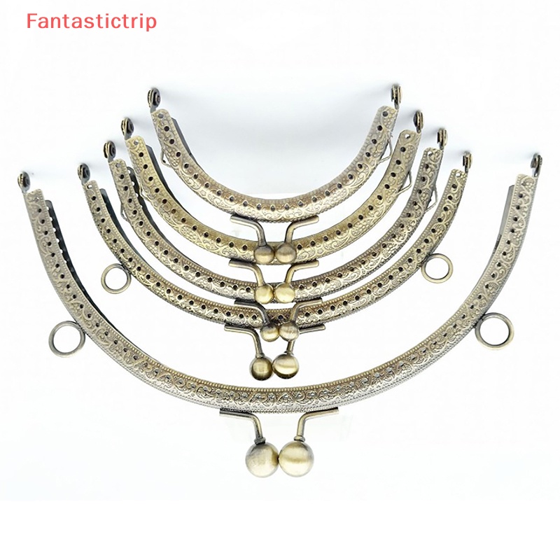 Khung Khóa Túi Xách Hình Bán Nguyệt Bằng Kim Loại 8.5 / 10.5 / 12.5 / 15 / 20.5cm DIY Mới