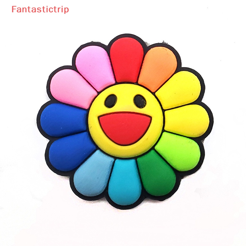 [Fantastictrip] Set 3 Chiếc Xăng đan Hình Hoa Hướng Dương Hoạt Hình Có Thể Tháo Rời Trang Trí Sân Vườn