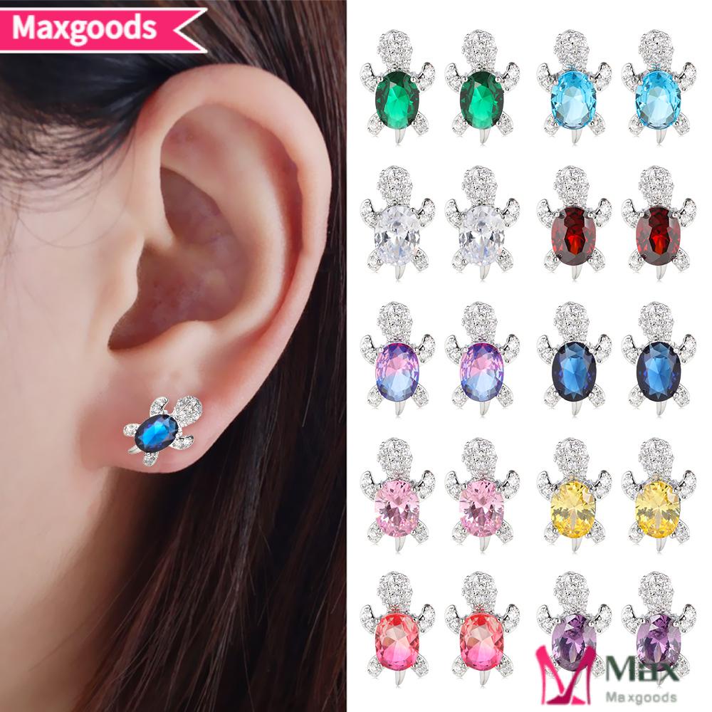 Bông Tai Hình Rùa Nhiều Màu Sắc Phong Cách Vintage Dành Cho Nữ