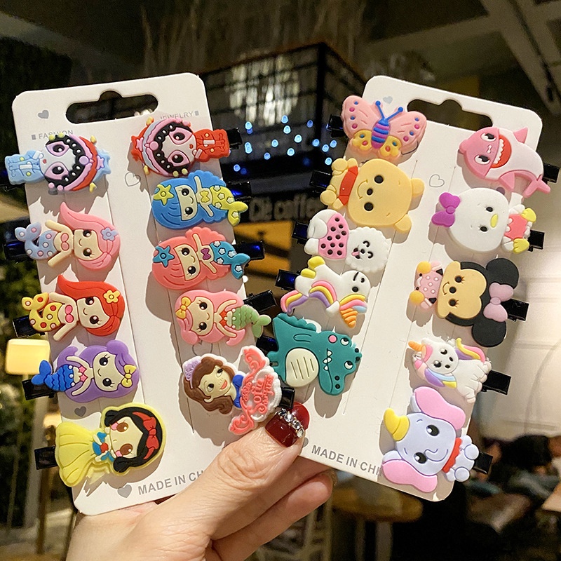 Kẹp Tóc Cho Bé Set 10 Cái Kẹp Tóc Hàn Quốc Hot Trend Cho Bé Gái