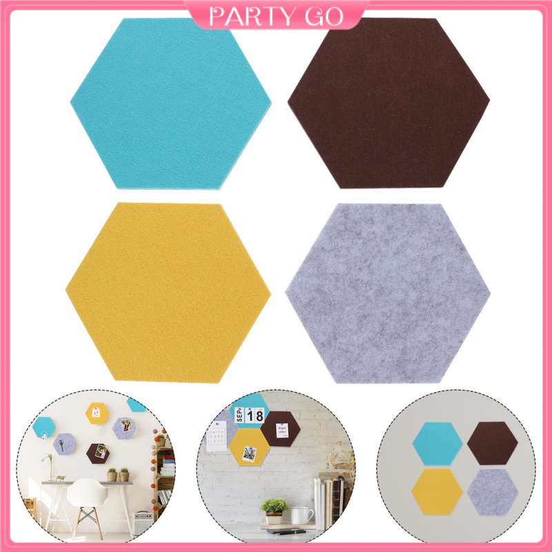 Set 8 Bảng Ghi Chú Dán Tường Hình Lục Giác