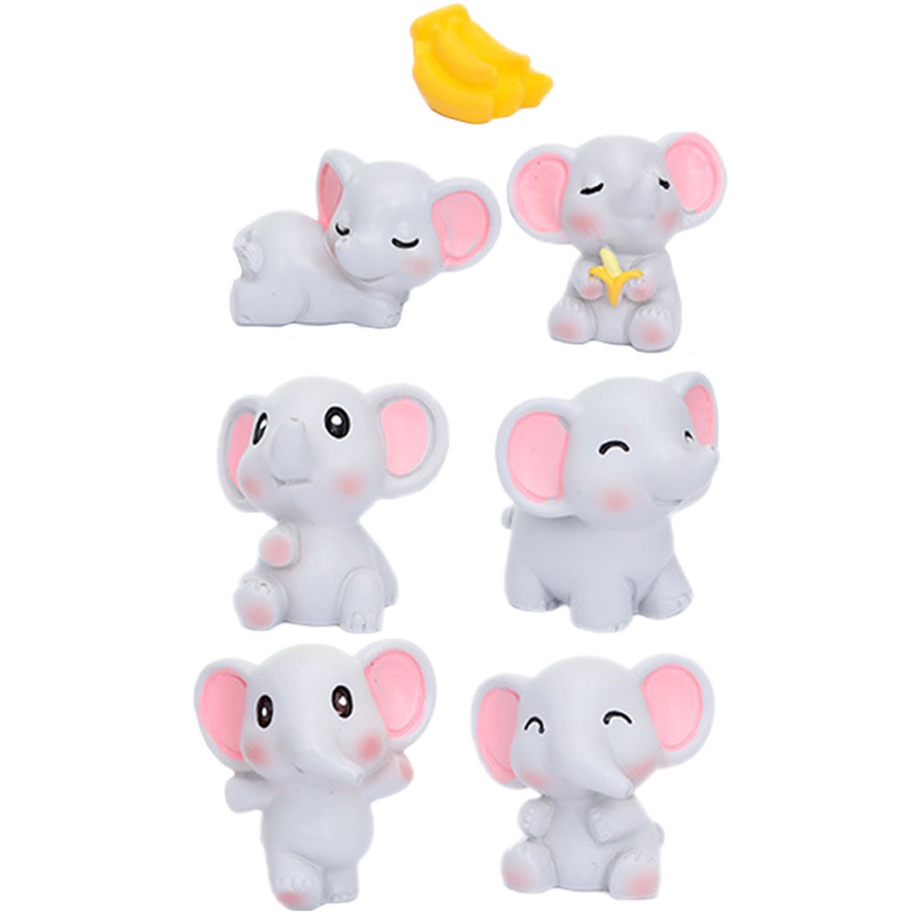 Mô Hình Voi Đồ Chơi Bằng Nhựa Kích Thước 3.2X2.9X1.9CM