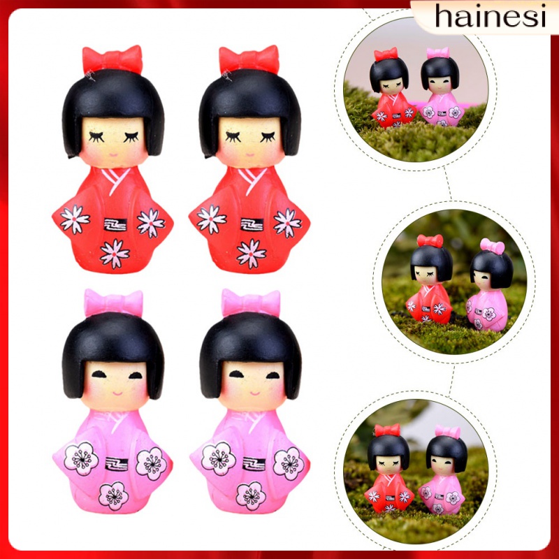 Set 10 Tượng Nhân Vật Phim Hoạt Hình Para Salas Casa Mặc Kimono