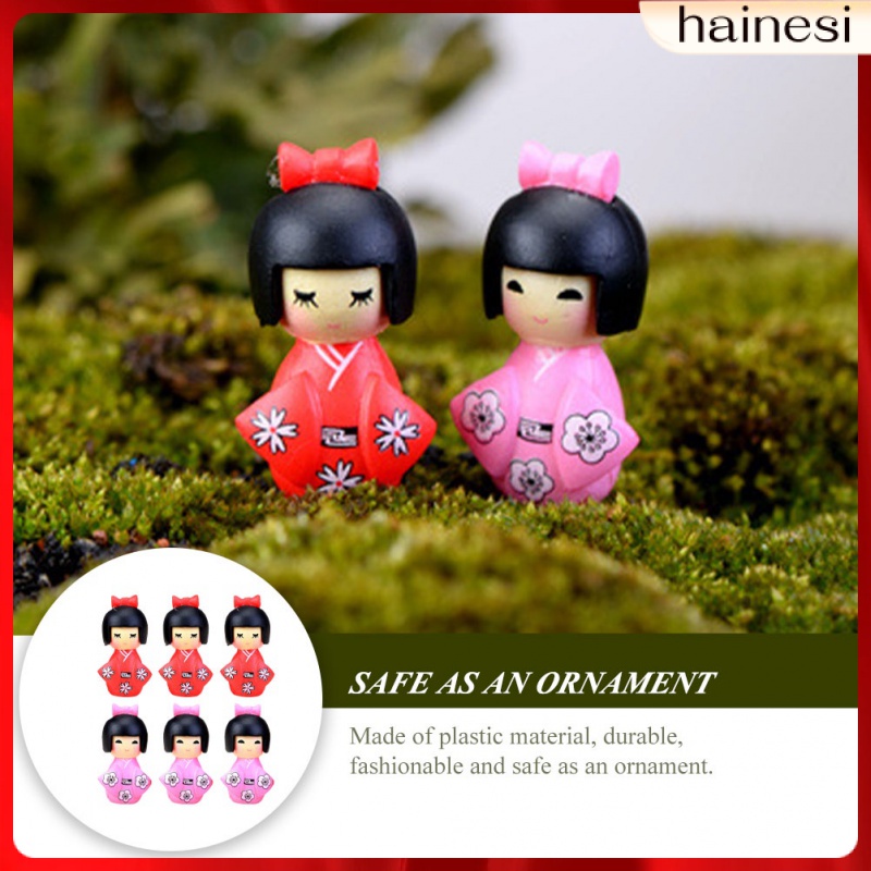 Set 10 Tượng Nhân Vật Phim Hoạt Hình Para Salas Casa Mặc Kimono