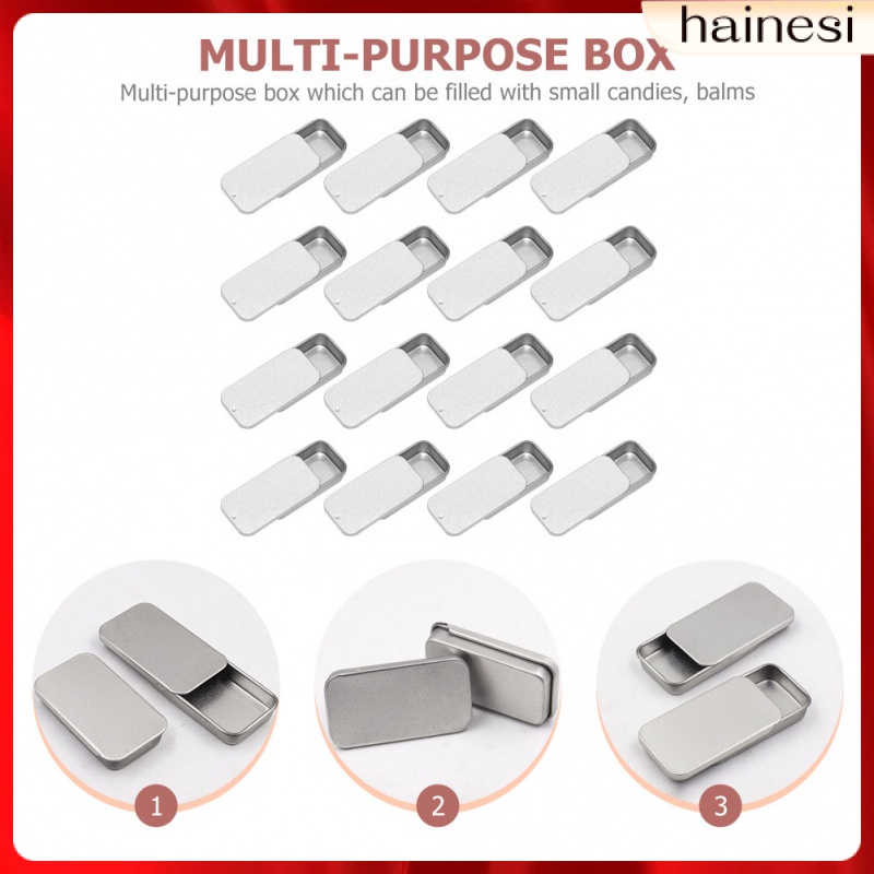 Hộp Thiếc 16 Ngăn Hình Chữ Nhật Đựng Trang Sức Tiện Dụng