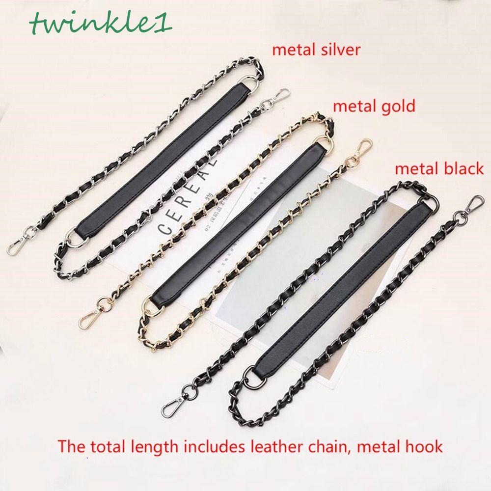 Dây Xích Đeo Túi Xách Bằng Da PU Phối Kim Loại Thời Trang Cho Nữ