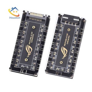 Hub chia cổng quạt 4pin / sata rgb 5v / 3pin argb kèm dây cáp mở rộng cho bảng mạch asus