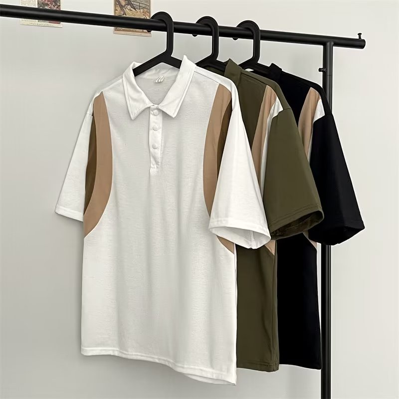 Áo Thun polo Tay Lửng Dáng Rộng Thời Trang Mùa Hè Phong Cách Hàn Quốc Mới 2023
