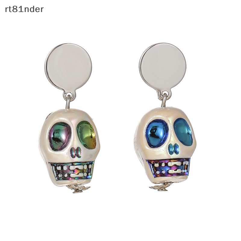 Rt Bông Tai Hình Đầu Lâu Phong Cách Gothic Punk Thời Trang Cho Nữ