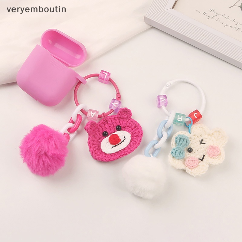 Móc Khóa Đan Len Họa Tiết Hoạt Hình Dễ Thương Sáng Tạo