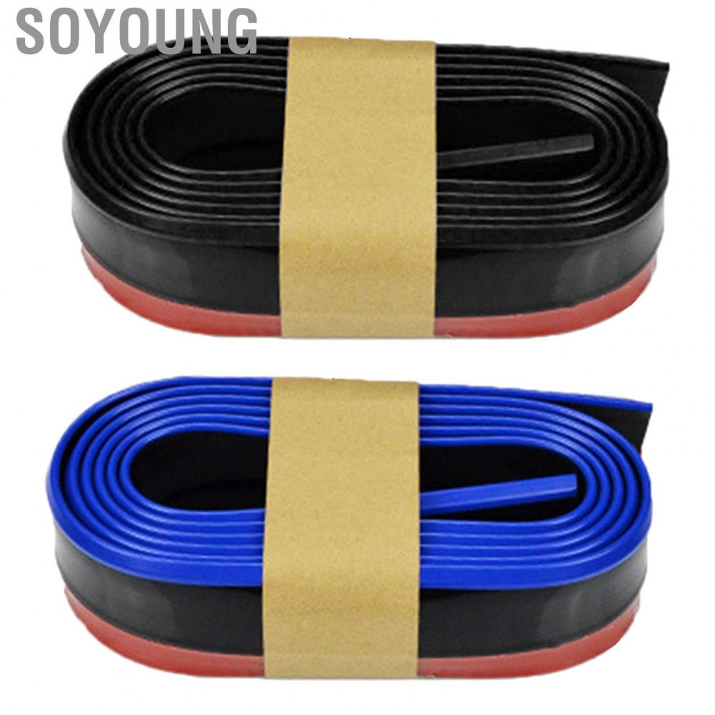 Soyoung Front Bumper Lip Protector Large Wrapped Foldable Rubber Stripe for Car
