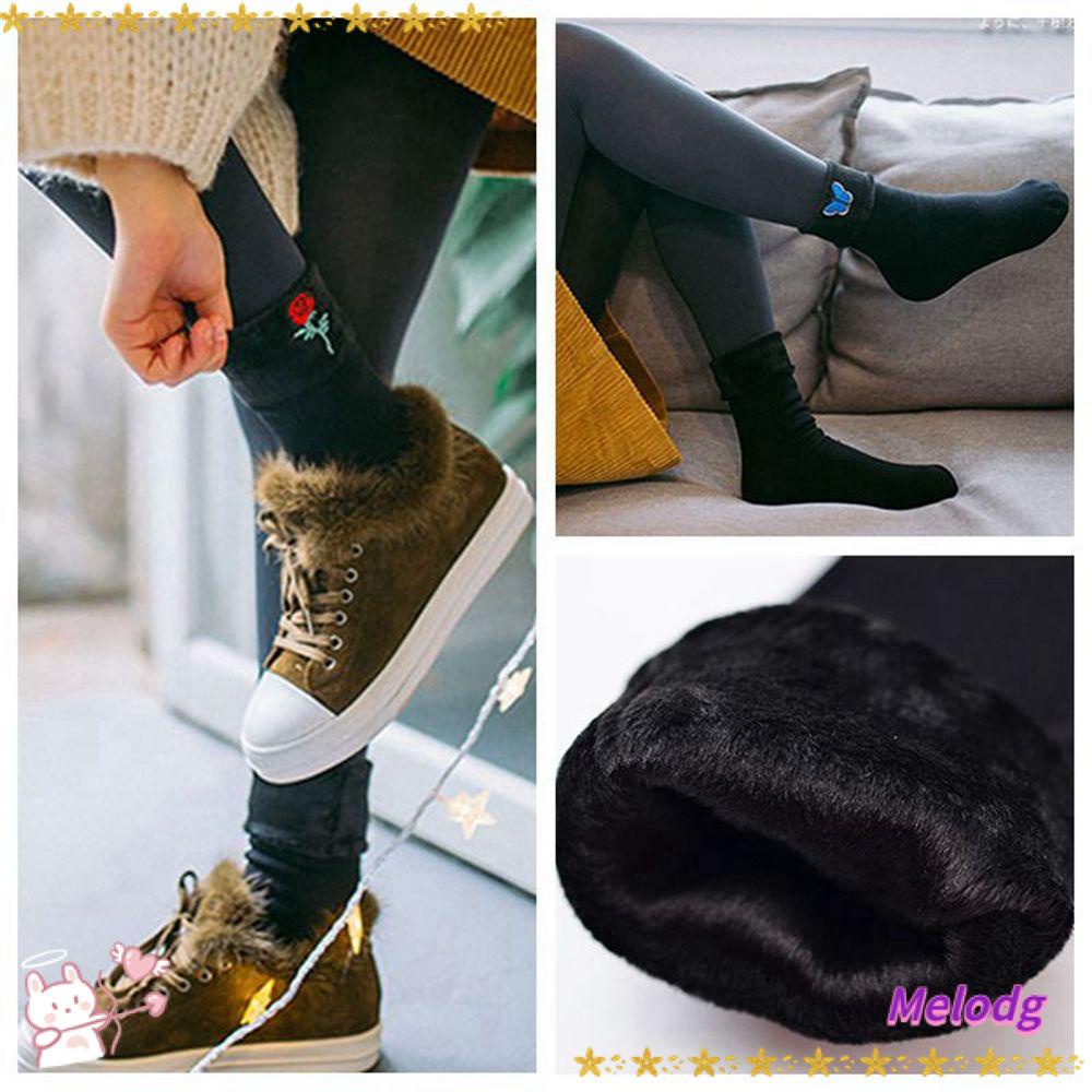 Vớ Cotton Dày Dặn Thêu Họa Tiết Dễ Thương Hợp Thời Trang