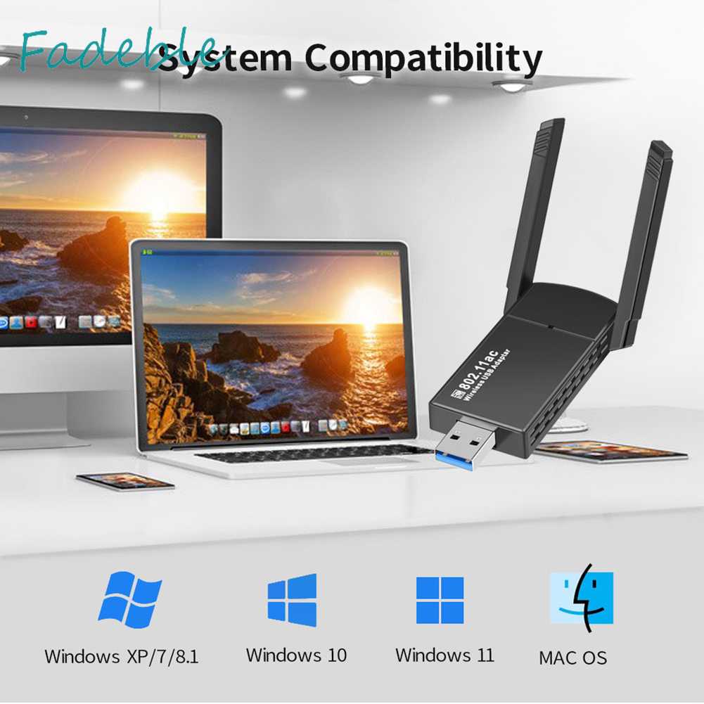 Ăng Ten Thu Sóng Mạng Usb 3.0 2.4GHz 5GHz Băng Tần Kép