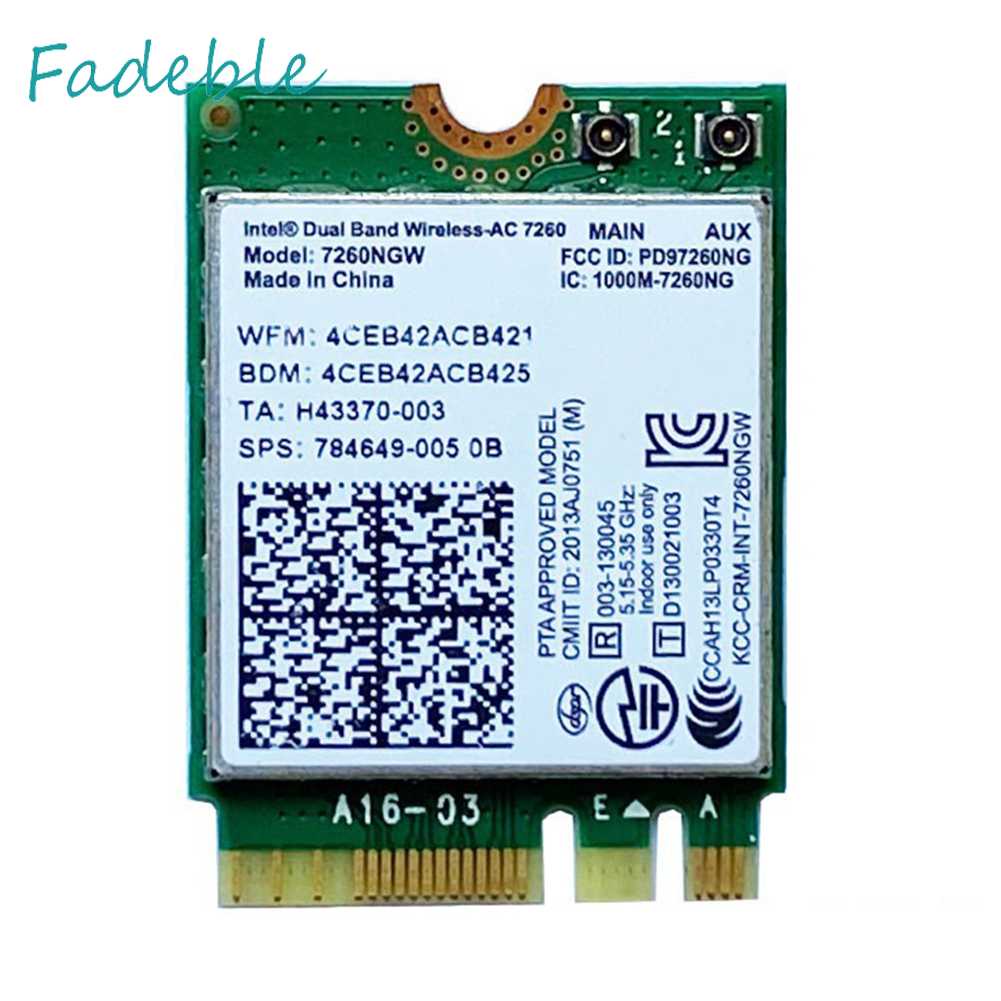 Thẻ Mạng Không Dây Bluetooth 1200M NGFF M.2 2.4G 5G