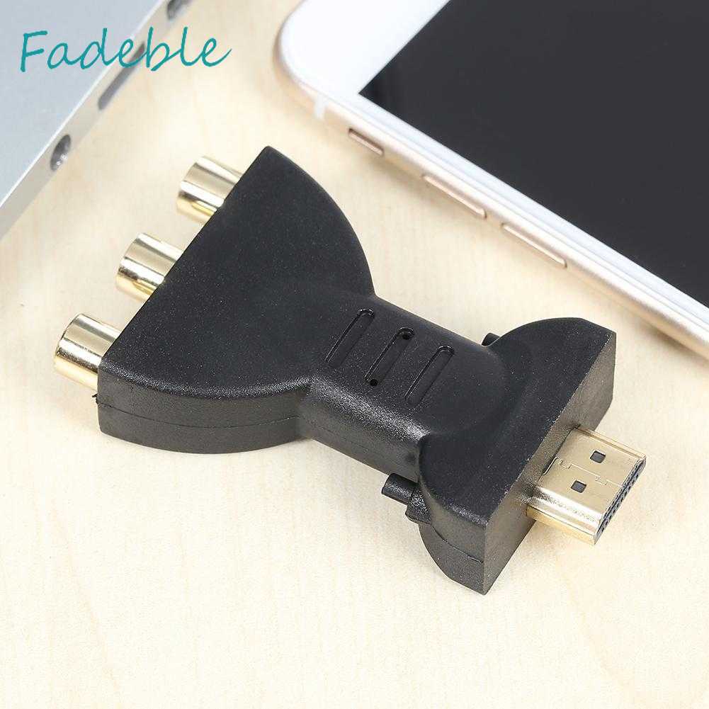 Cáp ChuyểN ĐổI Âm Thanh / Video HDMI Mạ VàNg Sang 3 RGB RCA