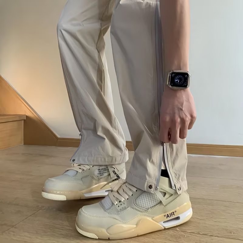 Quần Dài Thể Thao Có Khóa Kéo Phong Cách Đường Phố Thời Trang Mùa Hè Cho Nam