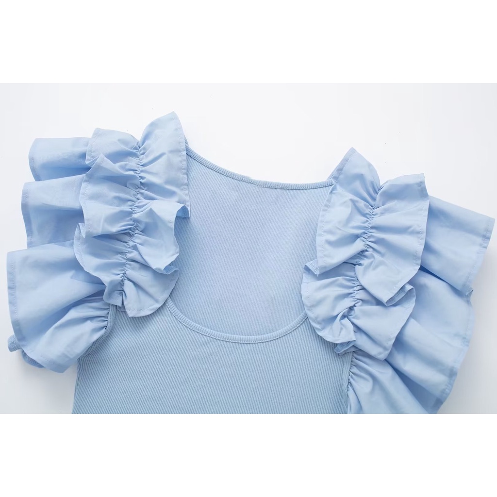 Uibey Áo Vest Lưng Cao Xếp Chồng Lên Nhau UIBEY 096