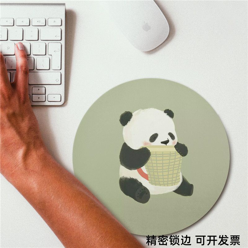 Tấm Lót Chuột Hình Tròn In Họa Tiết Hoạt Hình Dễ Thương Tùy Chỉnh Tiện Dụng Cho Nữ