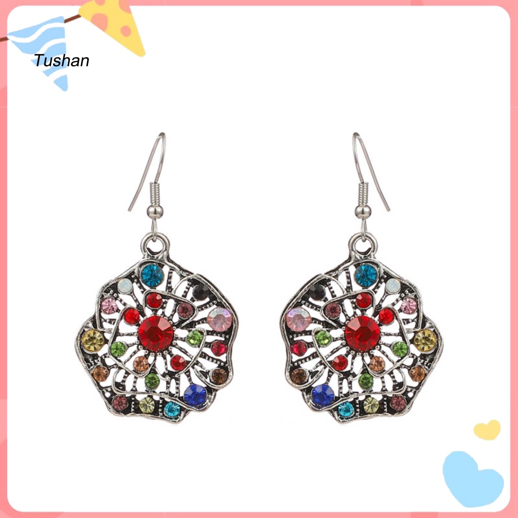 1 Đôi Bông Tai Dáng Dài Chống Dị Ứng Phong Cách Boho Thời Trang Cho Nữ