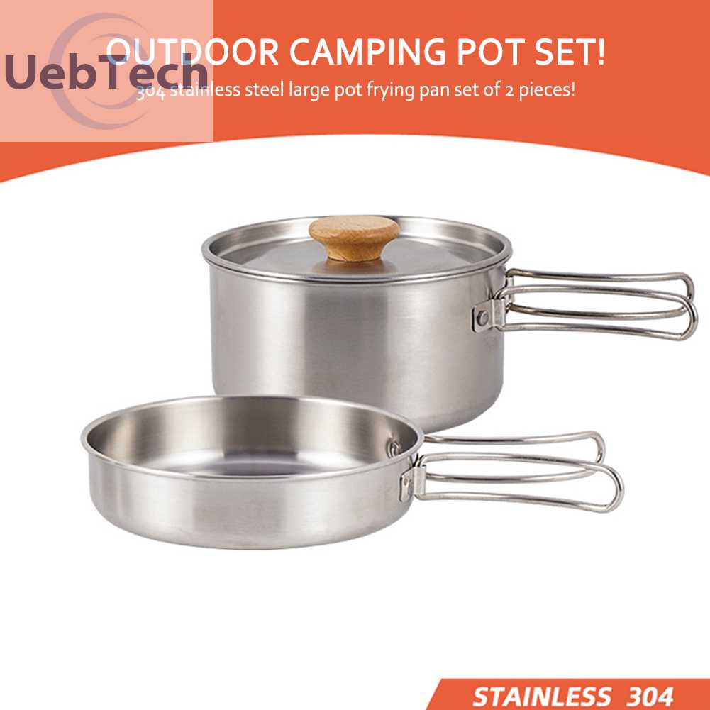 Bộ Dụng Cụ Nấu Ăn Bằng Thép Không Gỉ Tiện Lợi Khi Đi Du Lịch