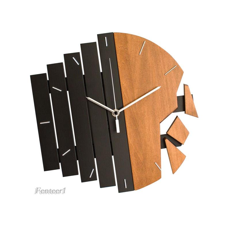 Đồng Hồ Treo Tường Điêu Khắc Lớn Fenteer1 Cho Nhà Bếp Văn Phòng