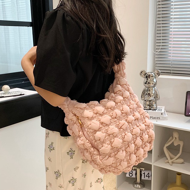 Carlyning style cozy soft M Túi Xách Vải Cotton Cỡ Lớn In Họa Tiết Thời Trang Cho Nữ