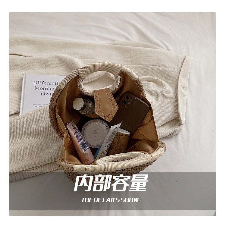 Túi Xách Đan Lát Kiểu Dáng Dễ Thương Phong Cách Hàn Quốc Cho Nữ