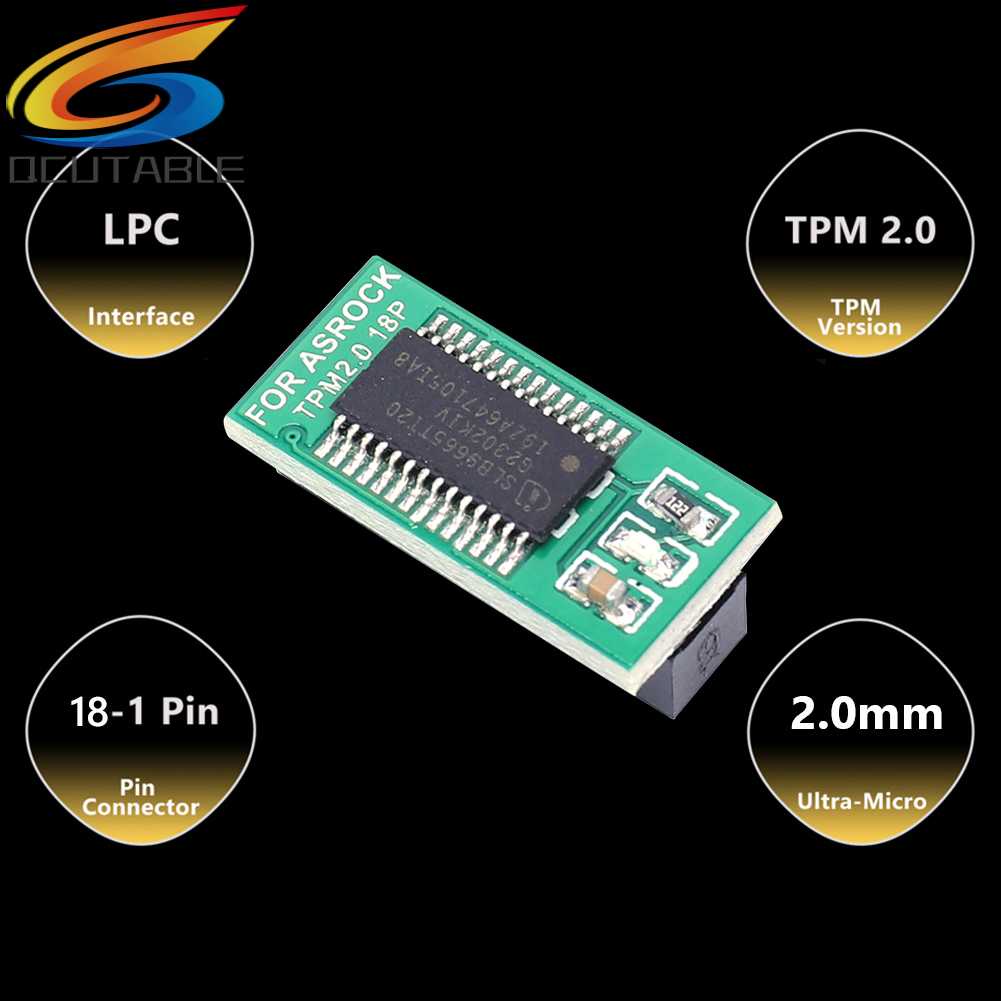 Mô Đun An Ninh Mini TPM 2.0 Cho Bảng Mạch ASUS / ASROCK / Gigabyte / MSI