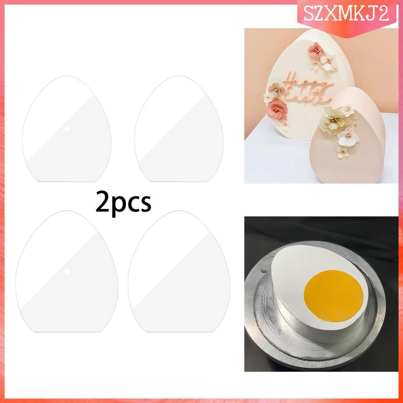 Set 2 Dụng Cụ Cạo Trang Trí Bánh Kem Trong Suốt