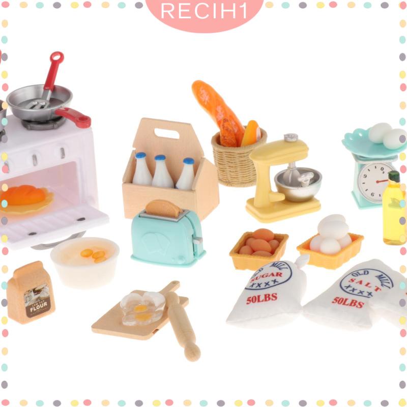 Bộ Dụng Cụ Nấu Ăn Tỉ Lệ 1 / 12 Cho Nhà Búp Bê