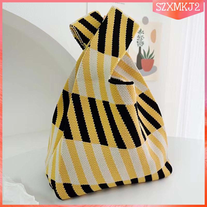 [szxmkj2] Túi Tote Kẻ Sọc Trọng Lượng Nhẹ 20cmx35cm Dành Cho Nữ Đi Nghỉ Mát Mùa Hè