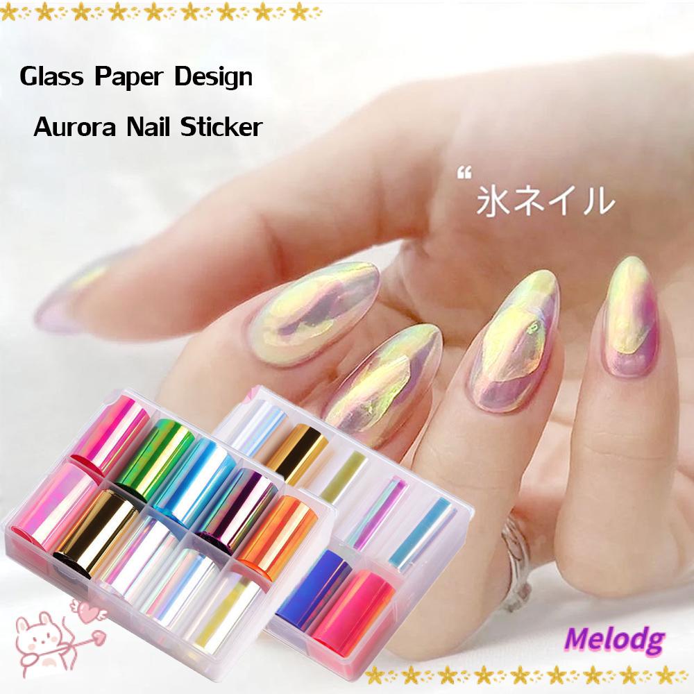 Hình Dán Trang Trí Móng Tay Nhiều Màu Lấp Lánh