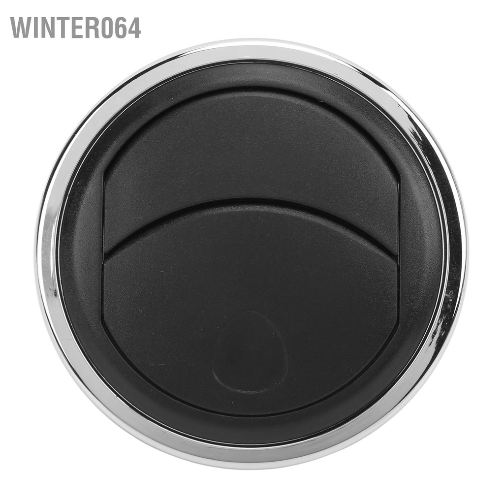 Winter064 Dash Điều Hòa Không Khí Làm Lệch Hướng Tròn ABS Mạ Điện Đen Đa Năng Cho RV Thuyền Xe Buýt