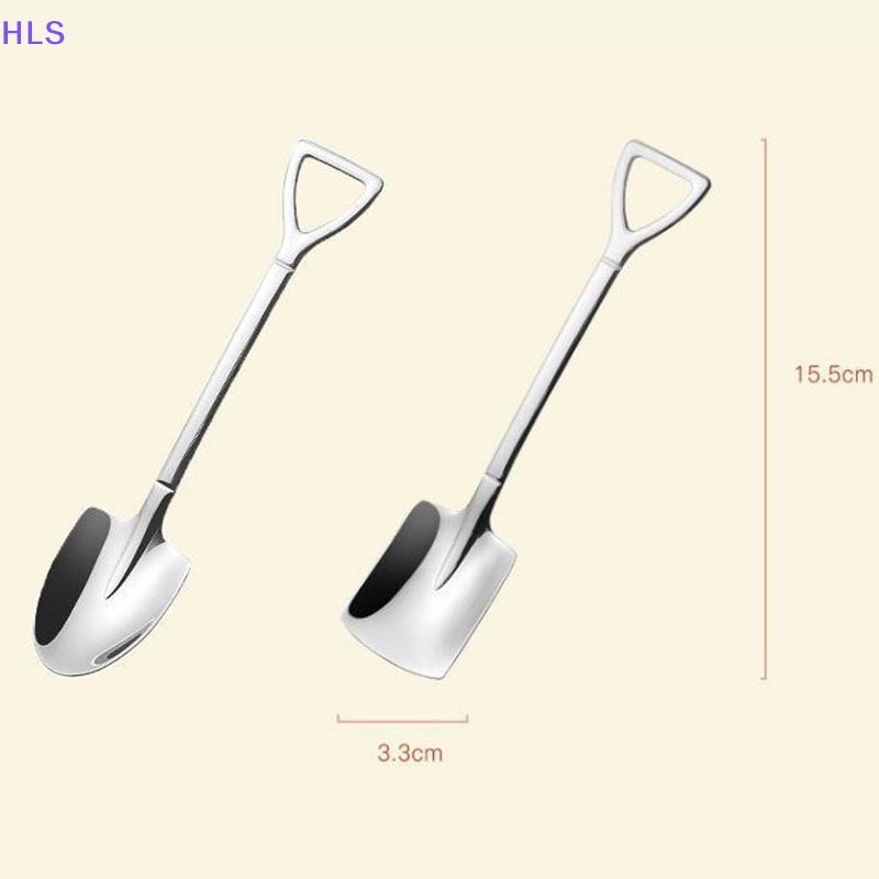 Bộ 4 Muỗng Cà Phê Bằng Thép Không Gỉ Phong Cách Retro