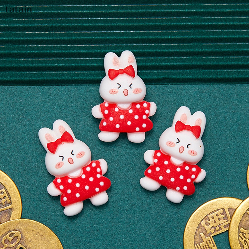 Set 10 Kẹp Tóc Nhựa Hình Chú Thỏ May Mắn DIY