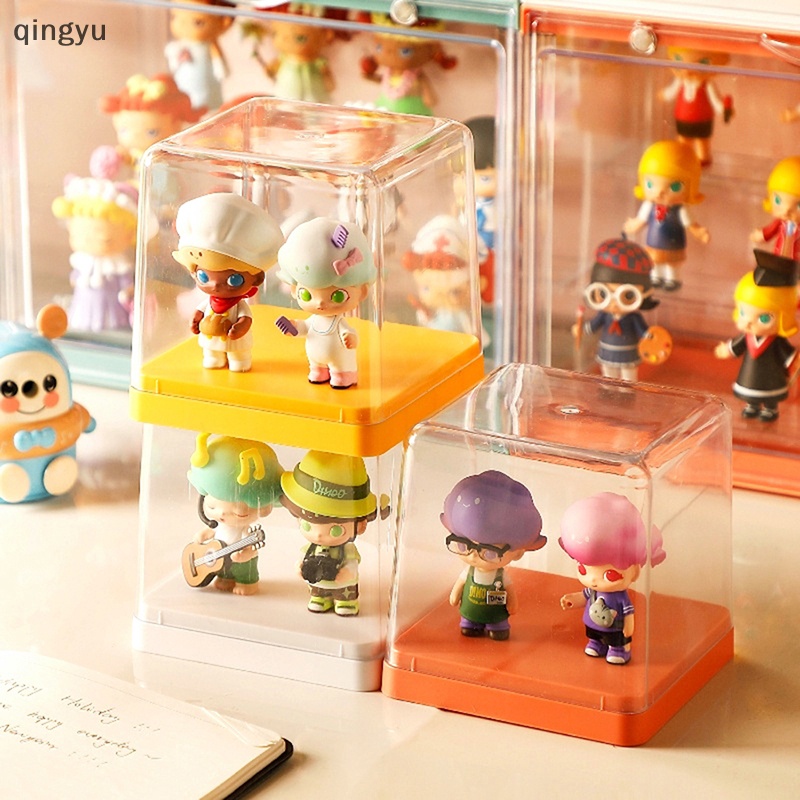 1 Hộp Trưng Bày Mô Hình Búp Bê Cỡ Nhỏ Trong Suốt Chống Bụi