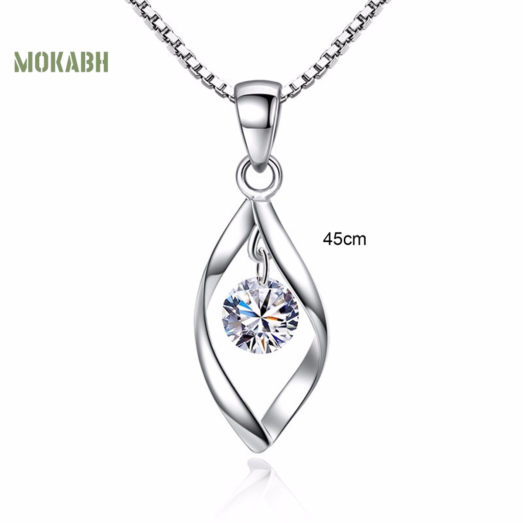 Bộ Vòng cổ + Bông Tai Dáng Dài Hình Học Xoắn Sáng Lấp Lánh Thời Trang Cho Nữ