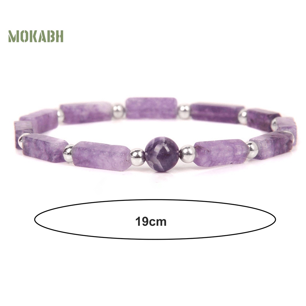 Vòng Tay Chuỗi Hạt Đá Tự Nhiên Giảm Mệt Mỏi Thời Trang Cho Nữ