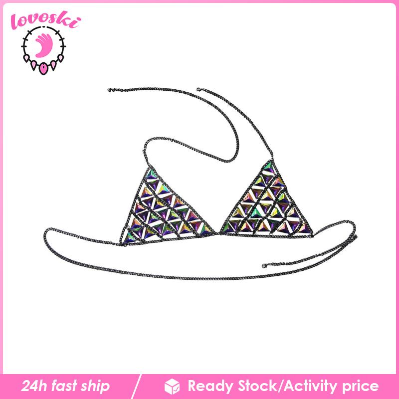 Áo Ngực Đính Kim Sa Lấp Lánh Phong Cách Bohemian Thời Trang Quyến Rũ Cho Nữ