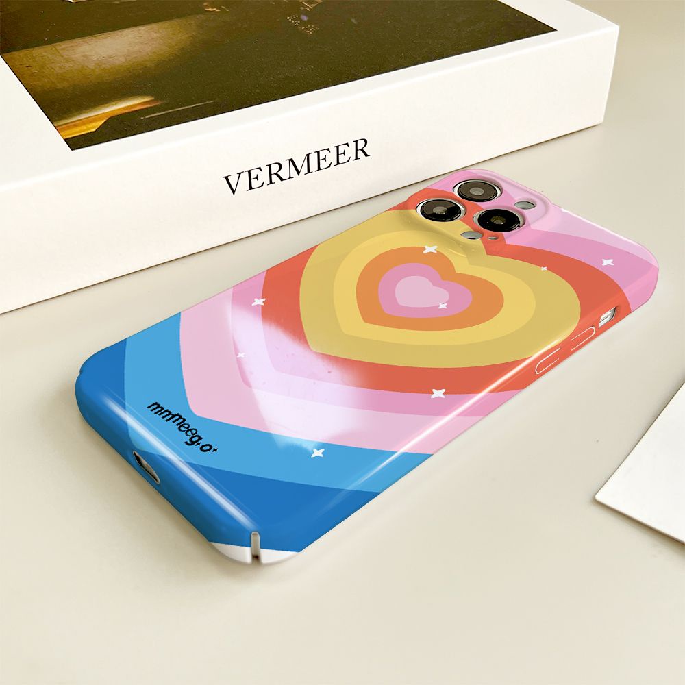 Ốp Điện Thoại Cứng Họa Tiết Trái Tim Xinh Xắn Cho Iphone 12 / promax / 713 Plus Xs 11iPhone14xr8 ULJY