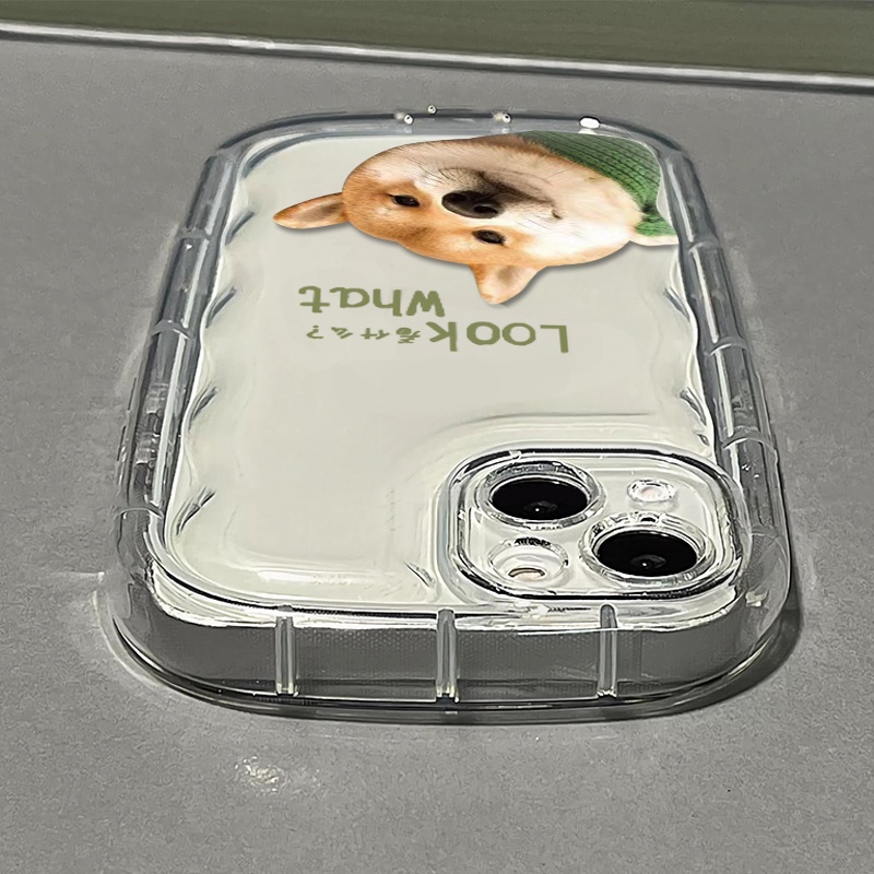 Ốp Điện Thoại Silicon TPU Mềm Trong Suốt Chống Sốc In Hình Cún Dễ Thương Cho IPhone 13 11 14 12 Pro XS Max X XR 7 + 8 Plus