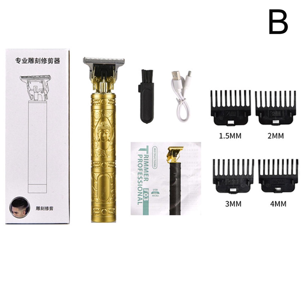 Tông Đơ Cắt Tóc 4 Số F6X8 Bằng Nhựa Có Thể Sạc Lại Bằng Cổng USB