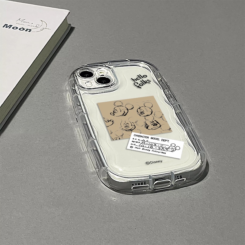 Ốp Điện Thoại Silicon TPU Mềm Trong Suốt Chống Sốc In Hình Chuột Dễ Thương Cho IPhone 13 11 14 12 Pro XS Max X XR 7 + 8 Plus