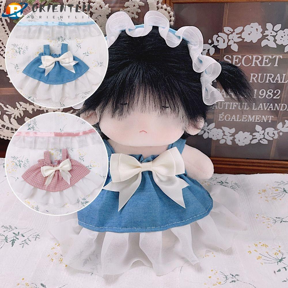 Bộ Trang Phục Họa Tiết Bướm Hồng Xanh Dành Cho Búp Bê 20cm